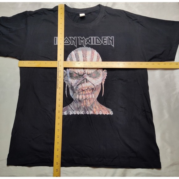 IRON MAIDEN The Book Of Souls Men XL Black Cotton T-shirt NEW - Picture 4 of 6